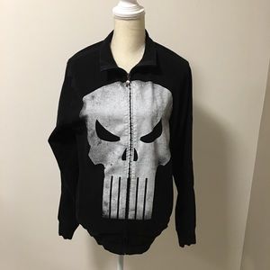 Marvel Punisher Distressed Skull Hoodie